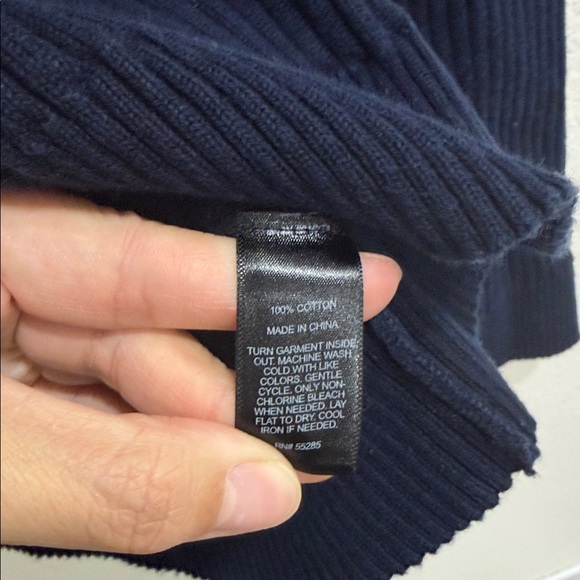 Express Dark Blue Ribbed Sweater - Picture 5 of 5